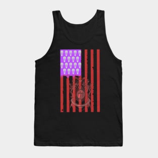 Skulls and Stripes Tank Top